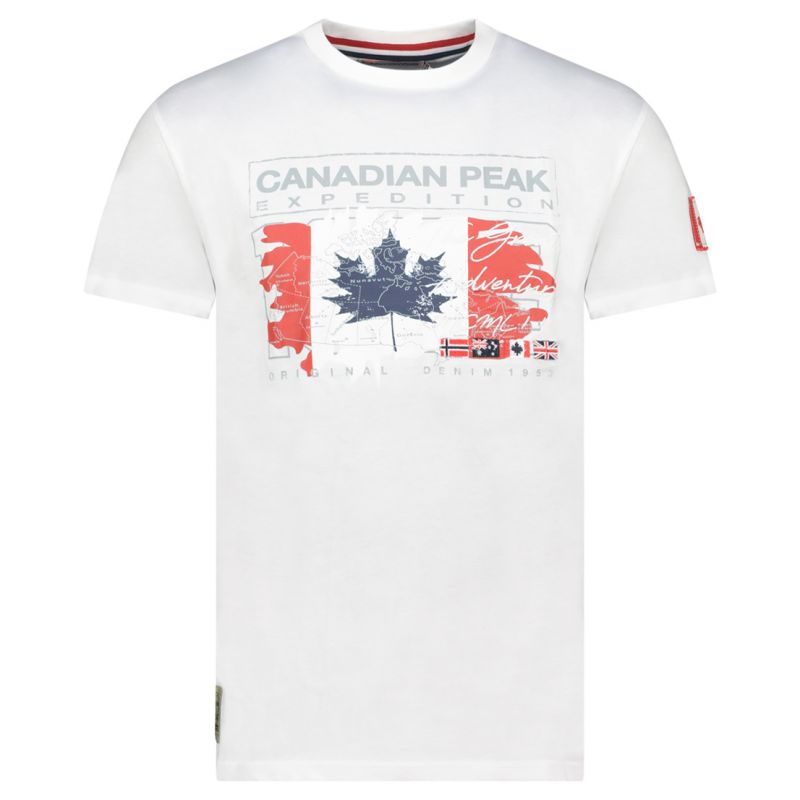 Canadian Peak JRUSTYEAK WHITE RM MEN 233 T-shirt (RBMSZ2063H/CP-BLANC) In preparation Your Sports Performance
