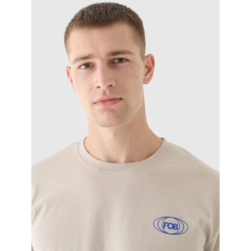 Men's oversized printed T-shirt 4F 4FRSS24TTSHM2535-83S *Kategoria tymczasowa Your Sports Performance