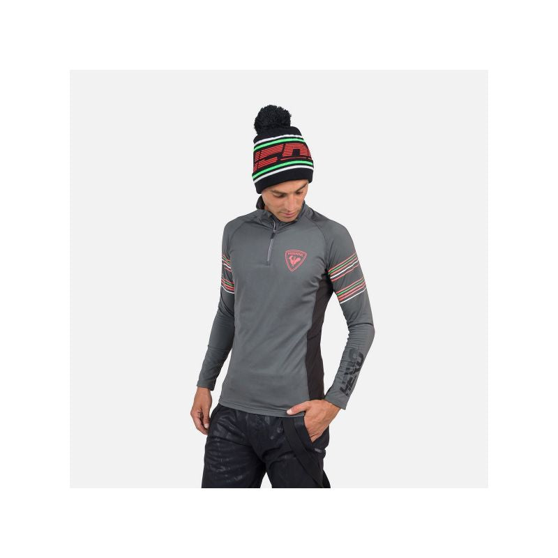 Rossignol Classique Hero 1/2 Zip T-Shirt Gray Import z PMSport Your Sports Performance
