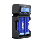 XTAR CHARGER FOR CYLINDRICAL LI-ION 18650 BATTERIES COMPATIBLE WITH PROTECTED CELLS 20700/21700 X2 Baterie, akumulatorki i ładowarki/Ładowarki akumulatorowe (bez akumulatorków) Your Sports Performance