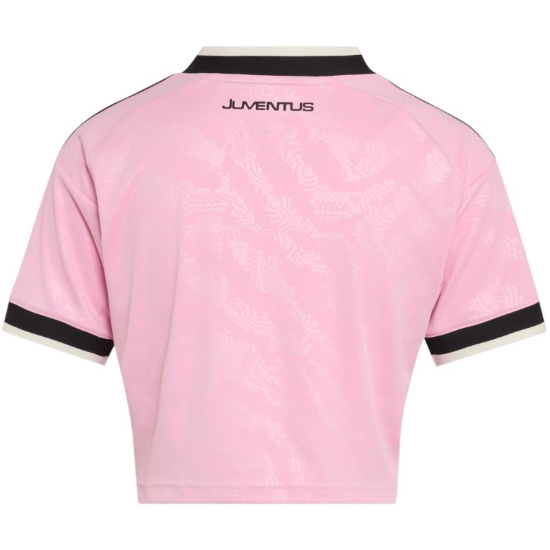adidas Juventus 26/27 Away Cropped Jersey Women's Pink/Black KB8842