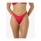 RIP CURL Premium Surf Hi Leg Skimpy Swim Briefs Red