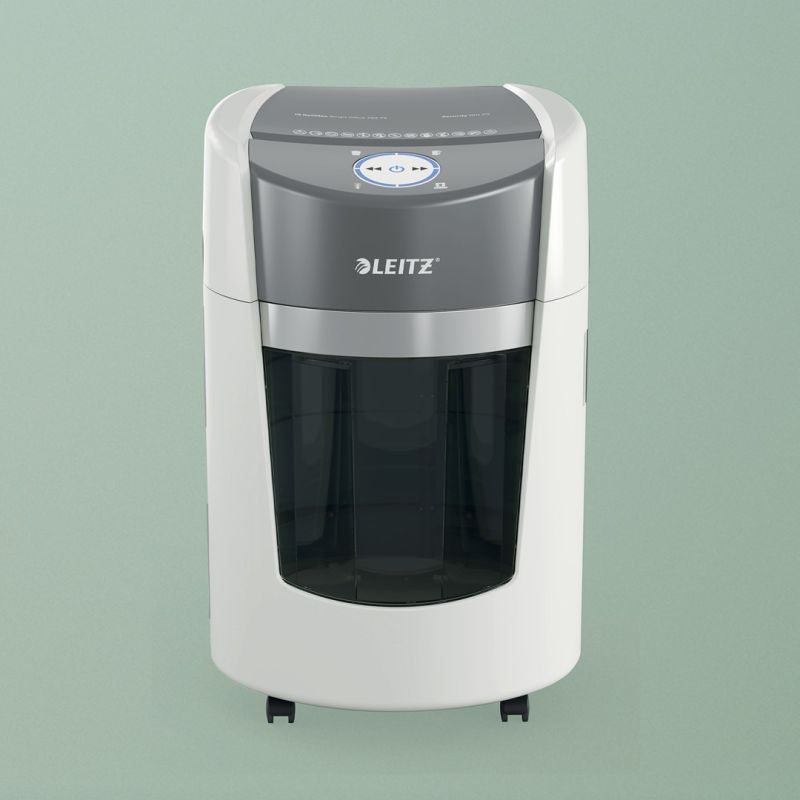 Leitz IQ OptiMax Small Office 350 shredder, 22l, P5, 8 sheets, Automatic Start/Stop, Reverse function, Rotating bin - 33% more shred capacity Urządzenia biurowe/Niszczarki Your Sports Performance