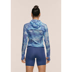 CASALL Breeze Printed Running Jacket for Women, Navy Blue
