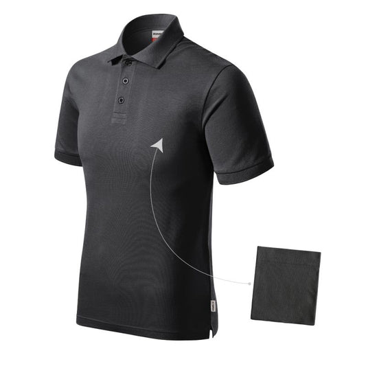 Men's Resist Heavy Polo Shirt (ebony gray 94 (brand label)) Clothing/Lifestyle/T-shirts/Malfini/Polo Your Sports Performance