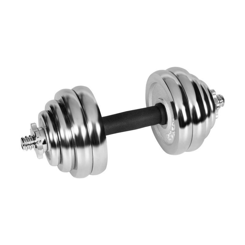 REBEL ACTIVE ADJUSTABLE CHROME DUMBBELLS IN CASE WITH BAR, SET 30 KG To be categorized Your Sports Performance