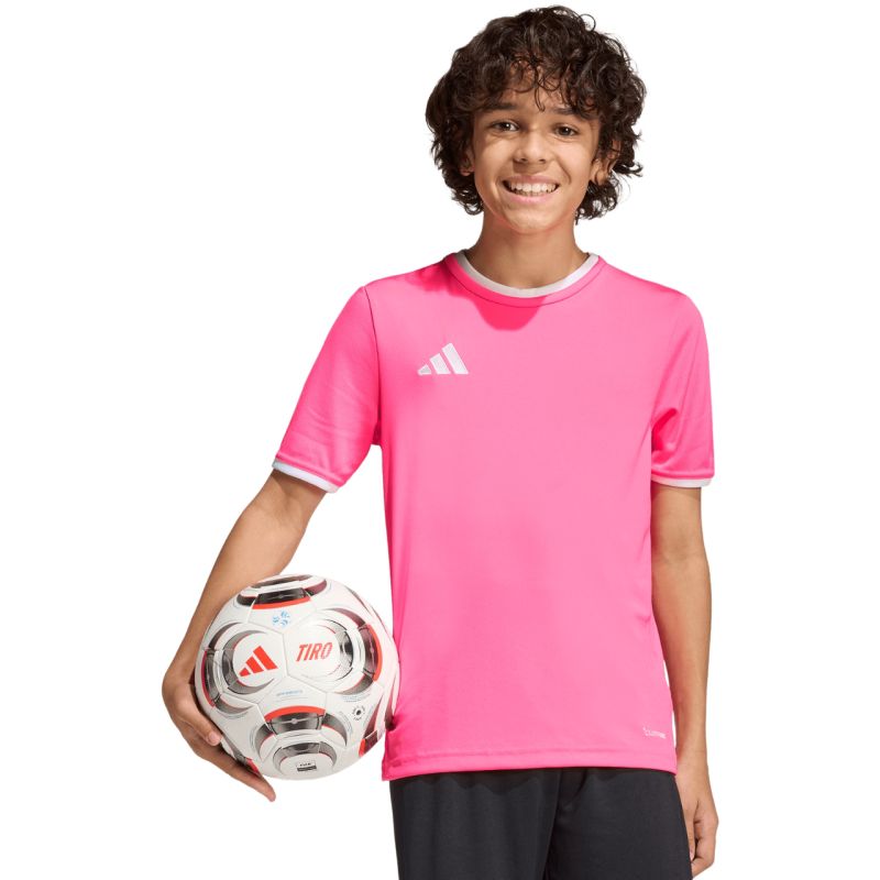 adidas Entrada 26 Jersey kids' t-shirt pink KE9846