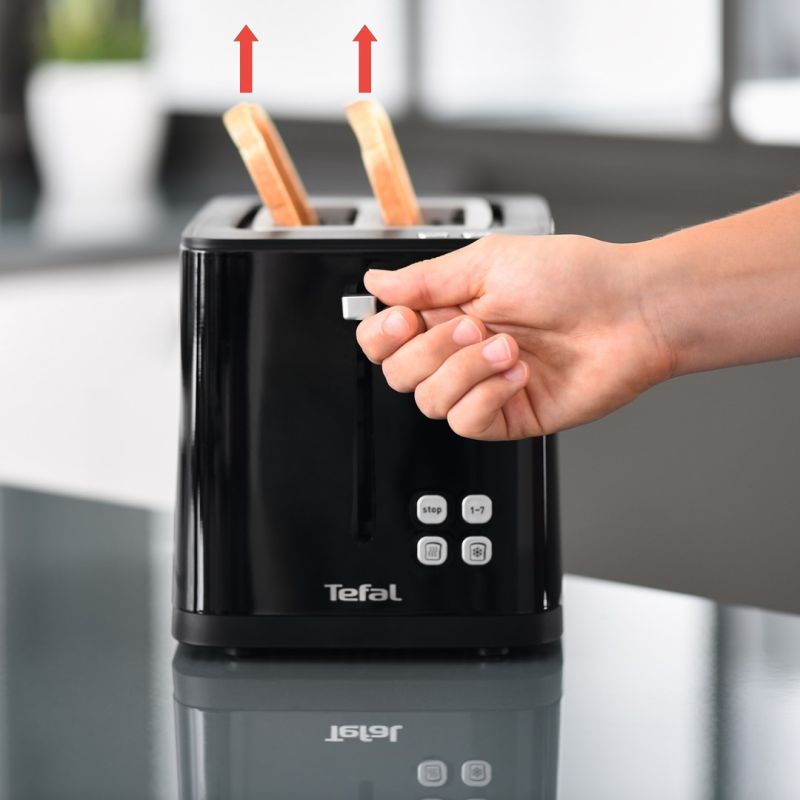 Tefal TT6408 Toaster 2 Slices Black 850 W AGD - Produkty/Tostery Your Sports Performance