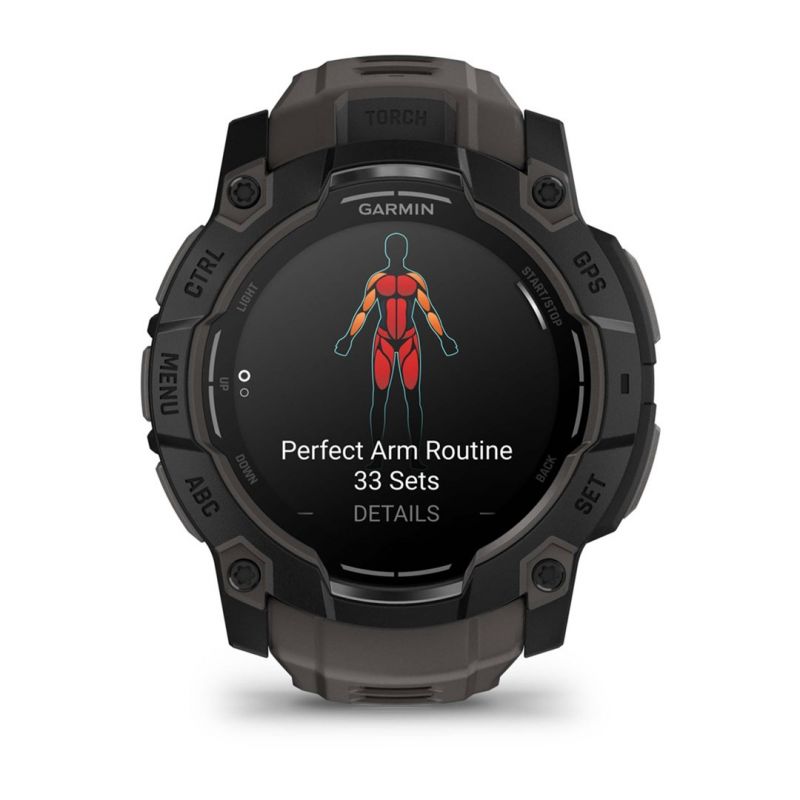 Garmin Instinct 3 – 50 mm AMOLED Black met charcoal band watch Akcesoria sportowe i turystyczne/Zegarki sportowe Your Sports Performance