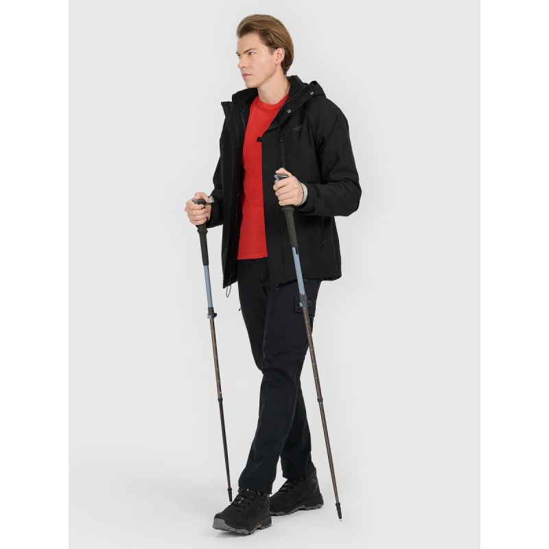 Men's trekking jacket 3 in 1 membrane 10000 4F 4FRAW25TTJAM1052-20S 4f