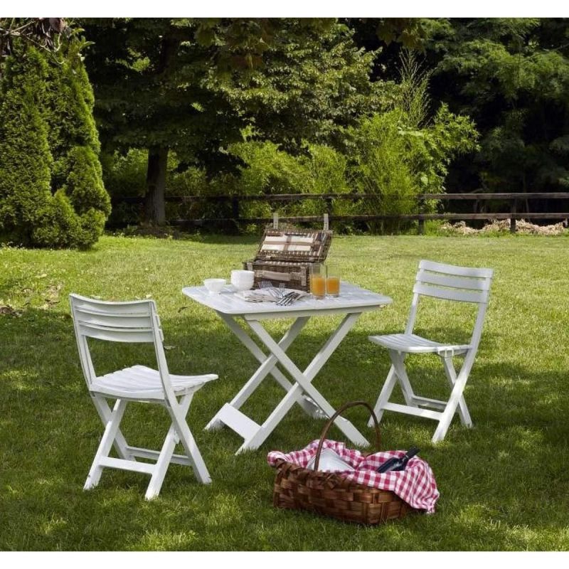 SET OF 4 KOMODO PLASTIC FOLDING CATERING CHAIRS WHITE Dom I Ogród/Meble Ogrodowe/Krzesła Your Sports Performance