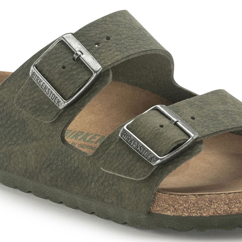 Birkenstock Arizona Vegan Microfaser Regular Women's-Men's Desert Dust Thyme Flip-Flops for Wide Feet Vegan (1024550) Footwear/Lifestyle/Birkenstock/Klapki/chodaki Birkenstock