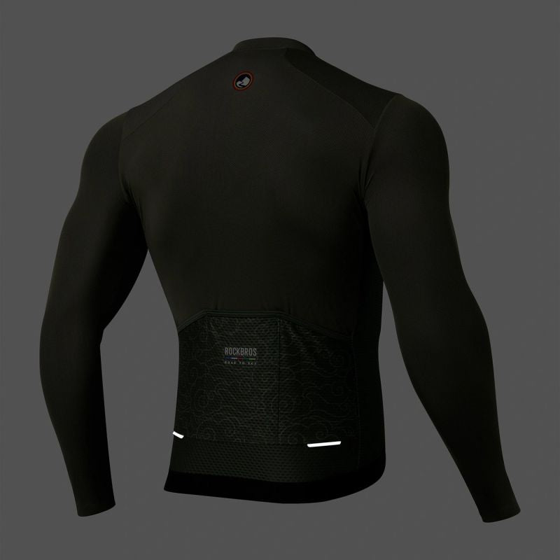 Rockbros 15220003004 ROAD TO SKY men's cycling jersey long sleeve L - green Rockbros