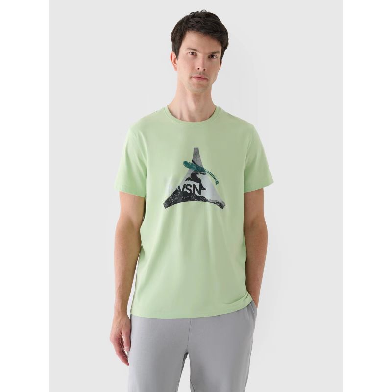Men's regular printed T-shirt 4F 4FRAW24TTSHM2301-41S *Kategoria tymczasowa Your Sports Performance