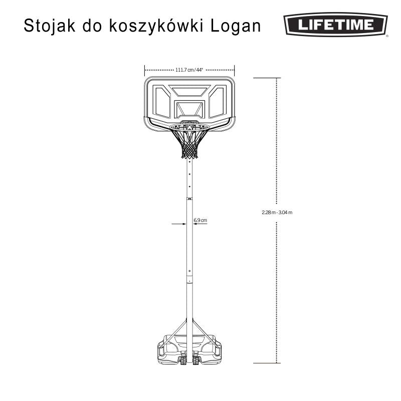 Lifetime 44 "Basketball Stand LOGAN 90819 Accessories/Sports facilities equipment Your Sports Performance