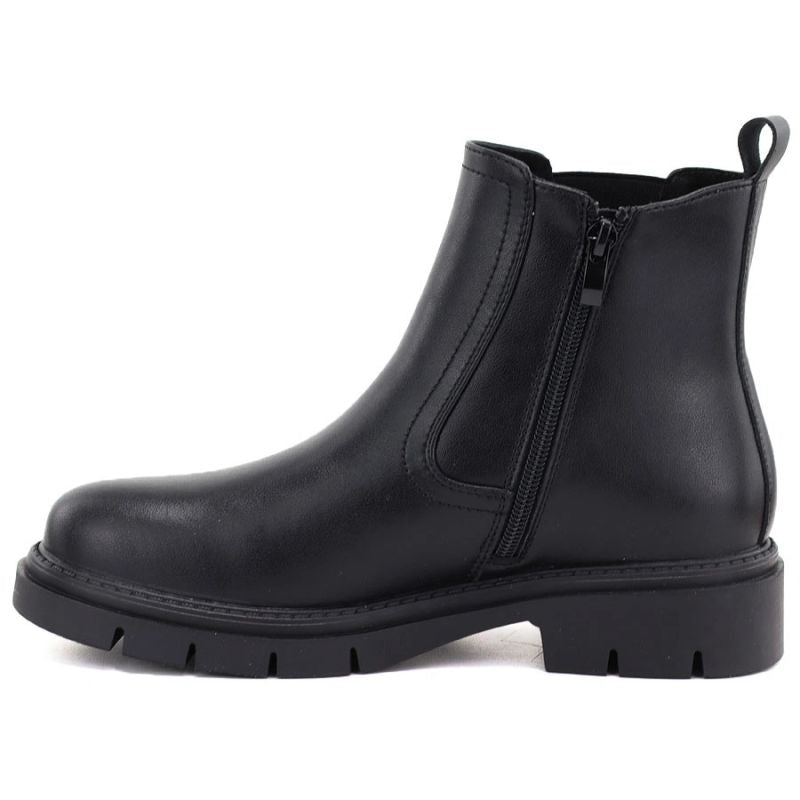 Women's leather ankle boots, black Sergio Leone BT-01-S