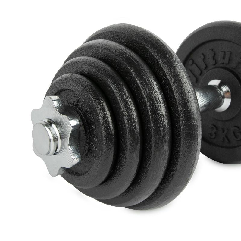 VIRTUFIT ADJUSTABLE PRO DUMBBELL SET - BARBELL SET - CAST IRON - 1 X 15 KG In preparation Your Sports Performance