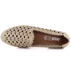 Women's leather openwork shoes, beige, Jezzi OL50-1 To be categorized Your Sports Performance