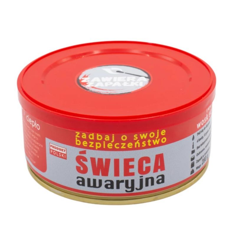 HASKE Pro Emergency Survival Candle 280g, 48h Import z Action/Survival/Światła chemiczne Your Sports Performance