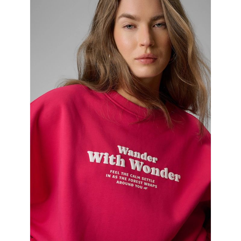 Women's oversize sweatshirt without hood 4F 4FRSS26TSWSF2993-53S 4f