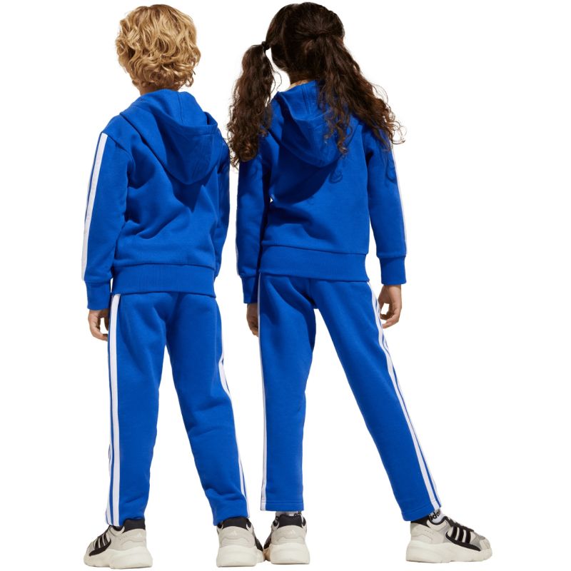 adidas Seasonal Essentials Tiberio 3-Stripes Fleece Tracksuit for Kids Blue JC7488 In preparation Adidas