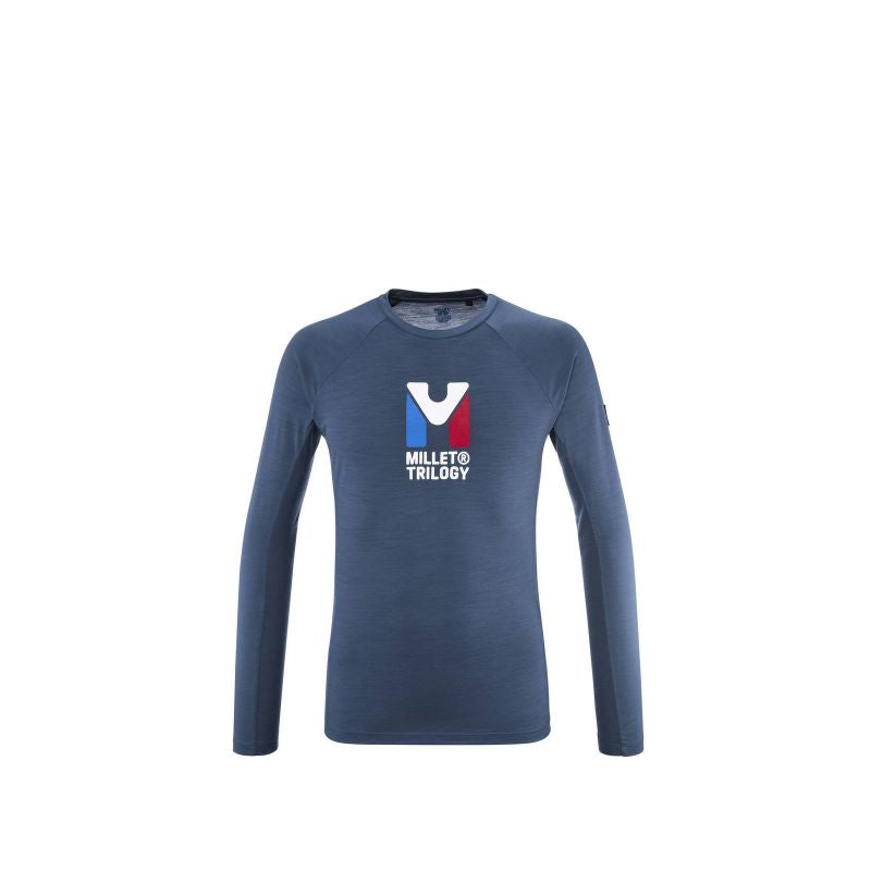 MILLET M Trilogy Wool Ts Ls Navy Blue Underwear Import z PMSport Your Sports Performance