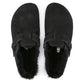 Birkenstock Boston Shearling Black Women's Wool Insulated Clogs in Suede Leather Narrow (0259883) In preparation Your Sports Performance