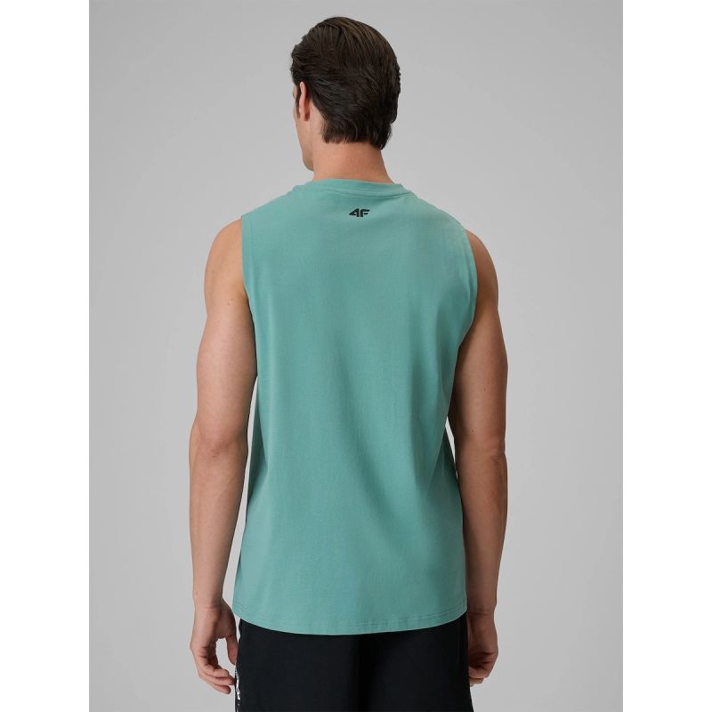 Men's relaxed sleeveless T-shirt with print 4F 4FRSS26TSLEM365-47S 4f