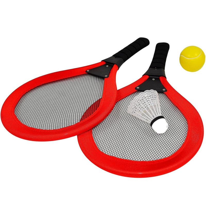 SET OF 2 RACKETS, SHUTTLE, BALL FOR TENNIS AND BADMINTON ENERO TOYS Accessories Your Sports Performance