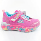 Skechers S Lights LED Children's Sports Shoes for Girls with Velcro Skechers