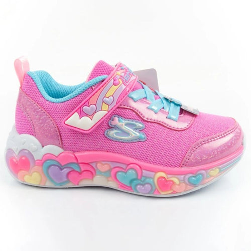 Skechers S Lights LED Children's Sports Shoes for Girls with Velcro Skechers