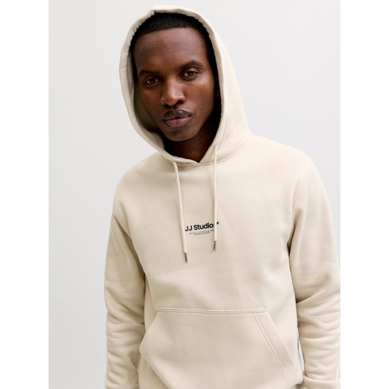 Jack&Jones Men's Hoodie JJESCHO SWEAT HOOD NOOS 12278789 MOONBEAM