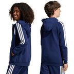adidas Tiro 26 League Sweat Full Zip Hoodie for Kids Navy Blue KF3322