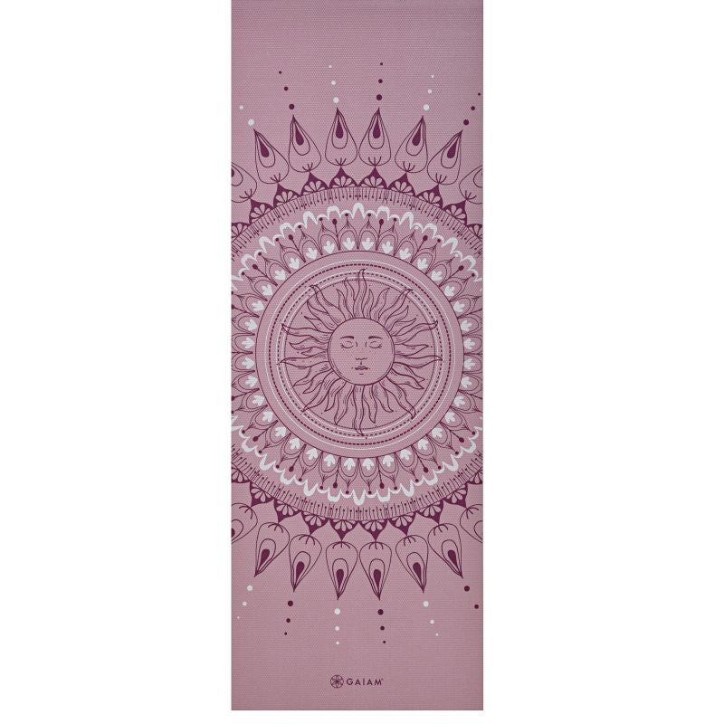 Gaiam Here &amp; Now Dusty Rose Yoga Mat 4mm 65272 Accessories/Training equipment Your Sports Performance