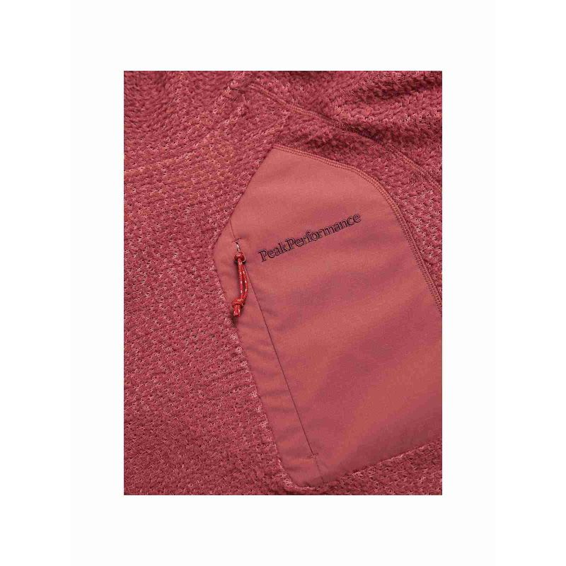 Women's PEAK PERFORMANCE W Freelight Polartec Alpha Hood red