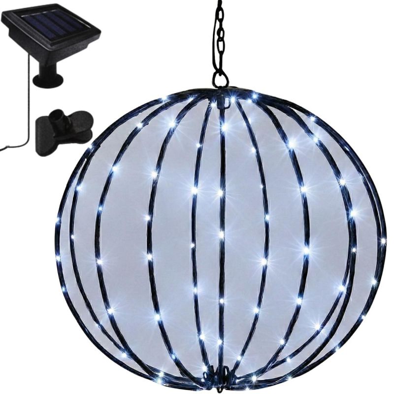 SOLAR HANGING LAMP BALL 30CM 120 LED COOL WHITE Home and Garden/Lighting Your Sports Performance