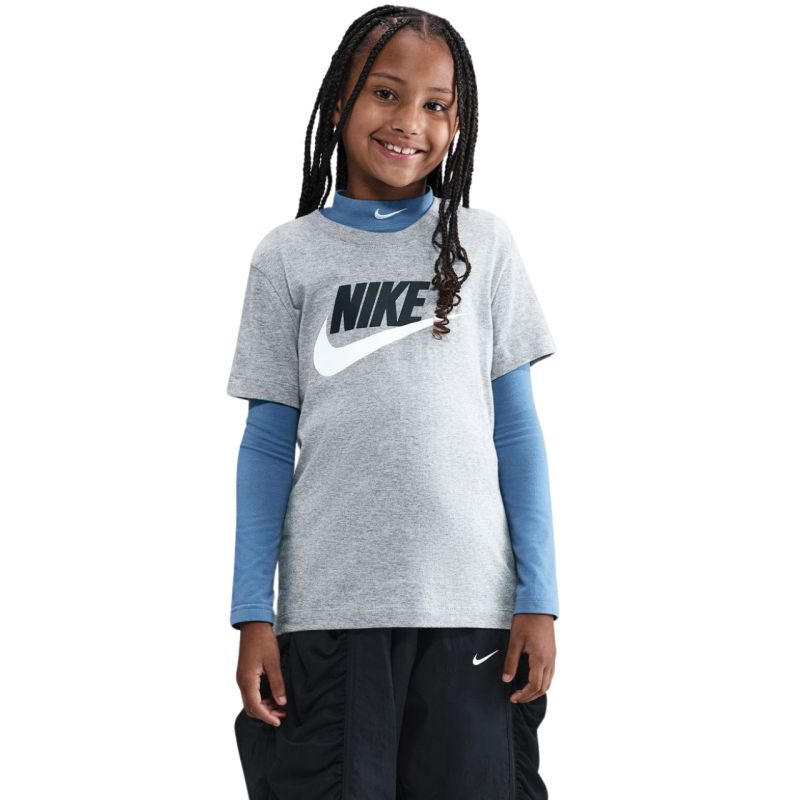 Nike Sportswear Kids' T-Shirt, Grey, FZ5178 064