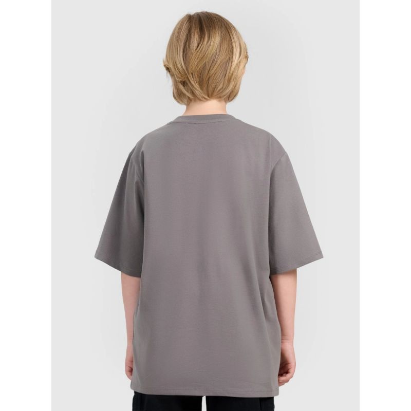 Boy's oversize T-shirt with print 4F 4FJRAW25TTSHM3062-24S *Kategoria tymczasowa Your Sports Performance