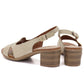 Beige Sergio Leone SK578-S women's leather block sandals LEONE