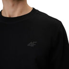 Men's sweatshirt 4F M2549 deep black 4FWMM00TSWSM2549 20S