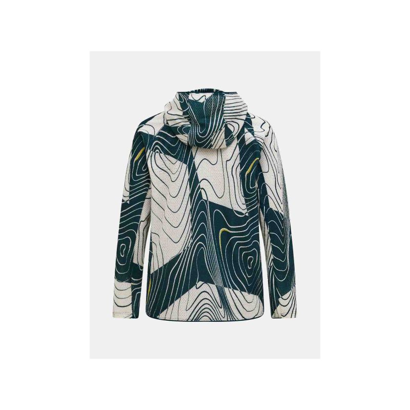 PEAK PERFORMANCE M Freelight Aop Polartec Alpha Hood men's sweatshirt, multicolor