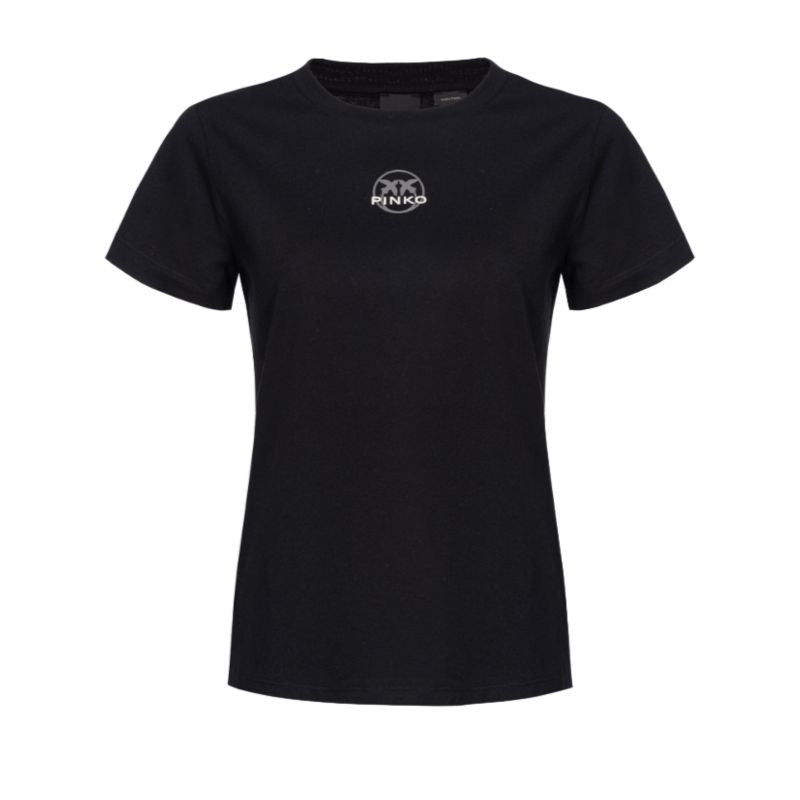 Pinko Logo Bussolotto T-shirt W 100355A0KO Clothing/Lifestyle/T-shirts/Pinko Your Sports Performance