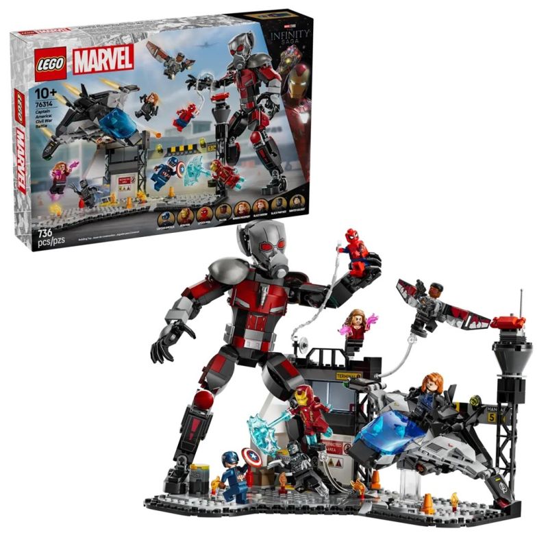 LEGO MARVEL SUPER HEROES 76314 Captain America: Civil War Battle In preparation Your Sports Performance
