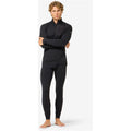 Men’s thermal longsleeve SUPER.NATURAL M SIERRA140 POCKET ZIP 1/4 black