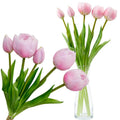 BOUQUET OF 5 PINK PEONY TULIPS 39 CM LIFE-LIKE SPRING DECORATION Home and Garden/Equipment Your Sports Performance