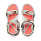 Lee Cooper women's shoes velcro sandals for summer beach light gray pink Lee Cooper