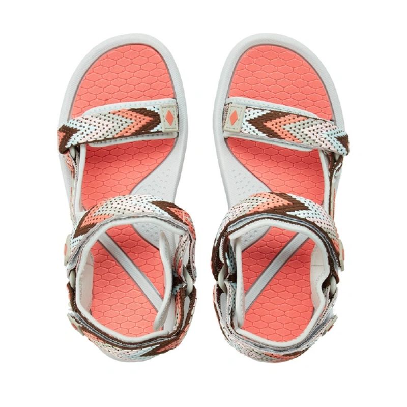Lee Cooper women's shoes velcro sandals for summer beach light gray pink Lee Cooper