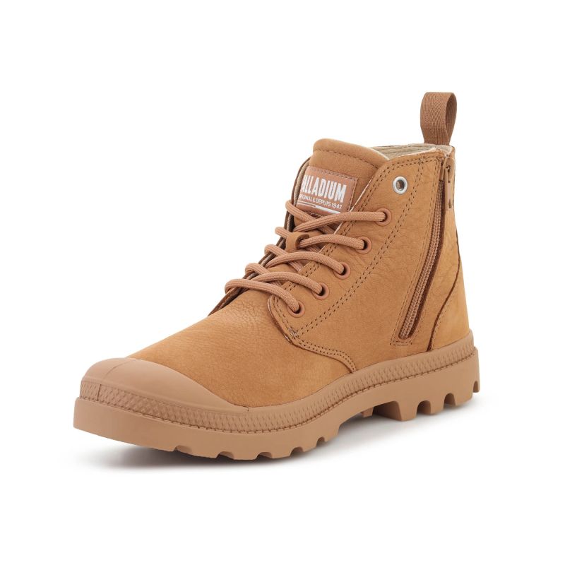 PALLADIUM PAMPA HI ZIP NBK 2 DEAR BROWN 74981-252