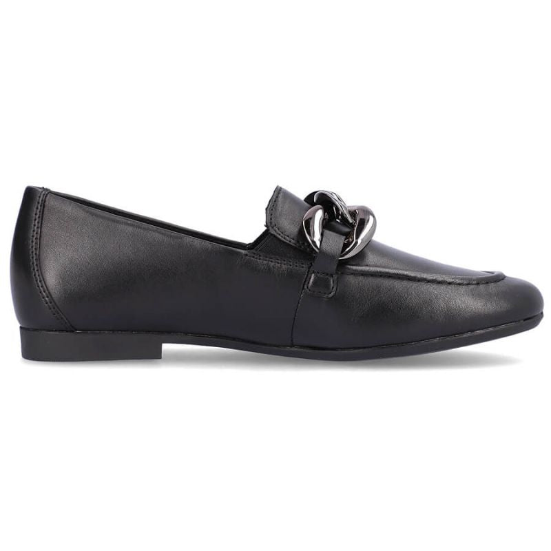 Comfortable leather shoes with a chain Remonte W RKR645, black Footwear/Lifestyle/Rieker Your Sports Performance