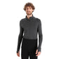 Icebreaker M Zoneknit 260 LS Half Jet H/BLK Men's Thermal T-Shirt Gray (IB0A56HF585) In preparation Your Sports Performance